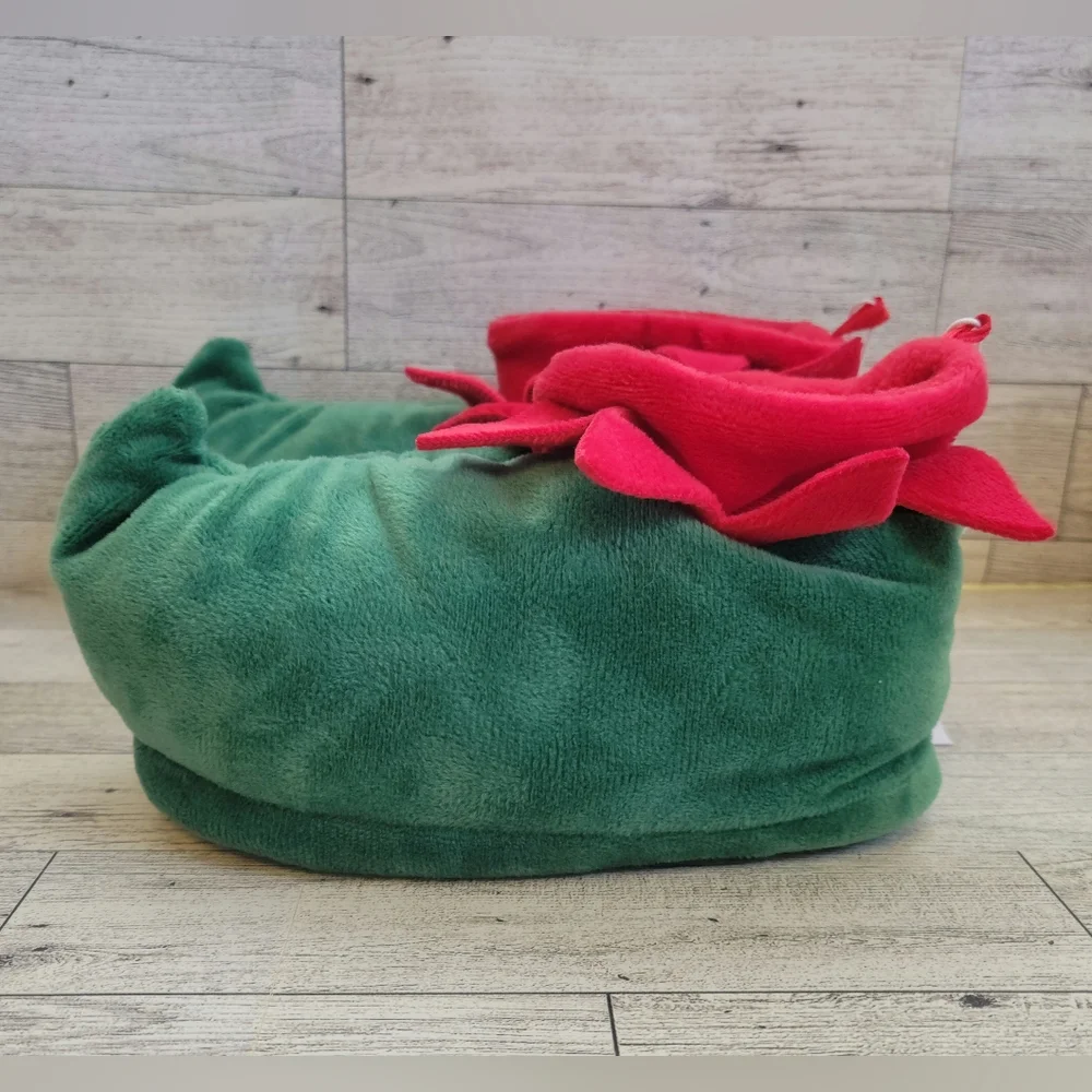 🖤 LAST ONE OLD NAVY Kids Sz Small 7 - 8  Christmas Elf Slippers Red & Green NWT
